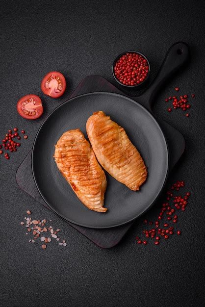 Premium Photo Delicious Fresh Grilled Chicken Fillet With Spices And