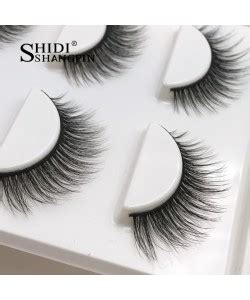 Paar Nat Rlichen Falsche Wimpern Lashes Lange Make Up D Mink