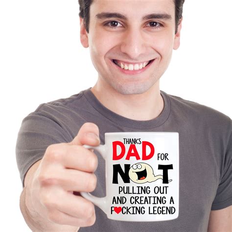 Funny Fathers Day Mug Father S Day Tthanks Dad For Etsy