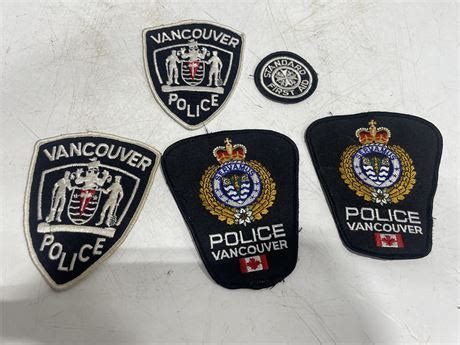 Urban Auctions - 5 VINTAGE VANCOUVER POLICE PATCHES