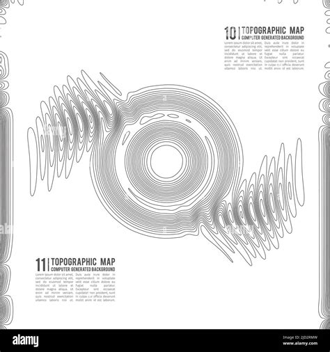 Topographic Map Contour Background Topo Map With Elevation Contour