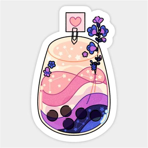 Genderfluid Drink By Lemonscrib Cute Laptop Stickers Sticker Art