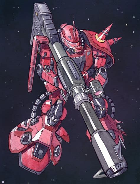 Zaku Ii S Char Custom Gundam And 1 More Drawn By Flomeki Danbooru