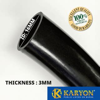 Karyon Durable 16mm Black Hose PVC Hose For Garden Agriculture And