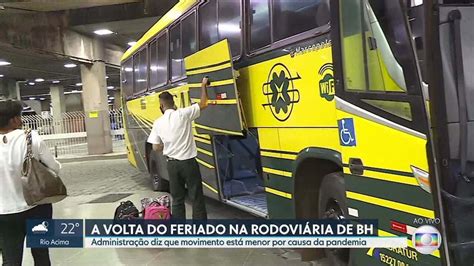 Vídeo Movimento na rodoviária de BH é menor neste 12 de outubro MG2 G1