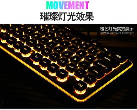 Игровая клавиатура 104 с RGB подсветкой, водонепроницаемая Бесшумная ...