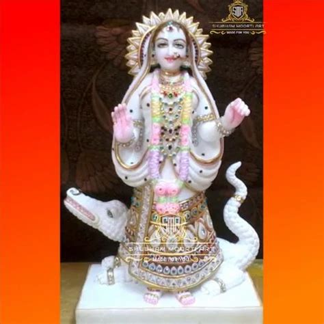 Multicolor Traditional Marble Khodiyar Mata Statue For Worship At Rs