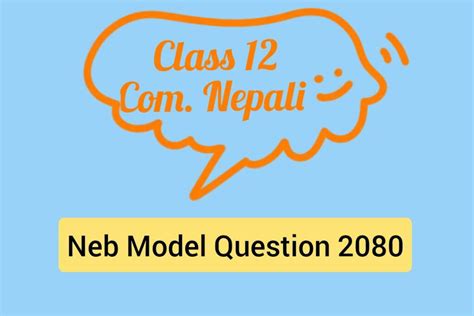 Class 12 Compulsory Nepali Model Question Paper 2080 Your All Notes