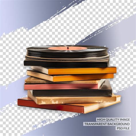 Modèle De Disque Vinyle 3d Clipart Png Fond Isolé Transparent PSD Premium