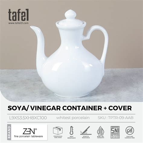 Jual Zen Tempat Cuka Kecap Asin Keramik Soya Sauce Vinegar Container