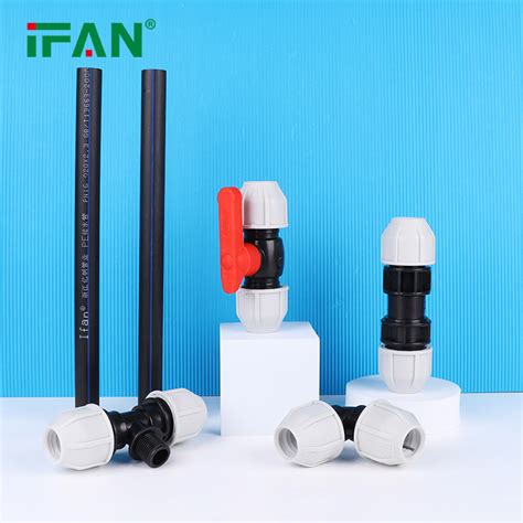 Ifan Factory Plumbing Fitting Pe Pp Compression Fittings Grey Color 20