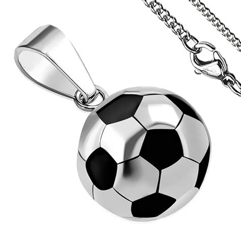 Blackamazement Anh Nger Edelstahl Fu Ball Fussball Football Ball