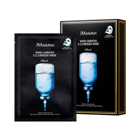 Buy JM Solution Water Luminous S O S Ringer Mask Black Pack Of 10