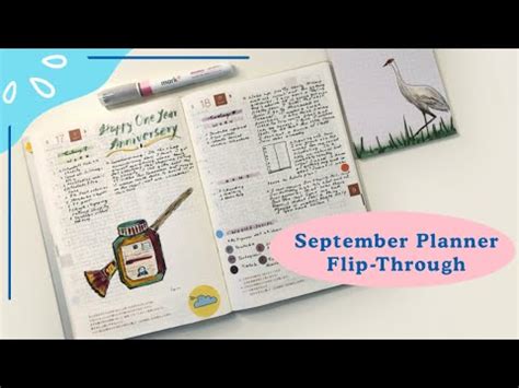 September Planner Pages Flip Through 2022 Hobonichi Cousin Avec YouTube