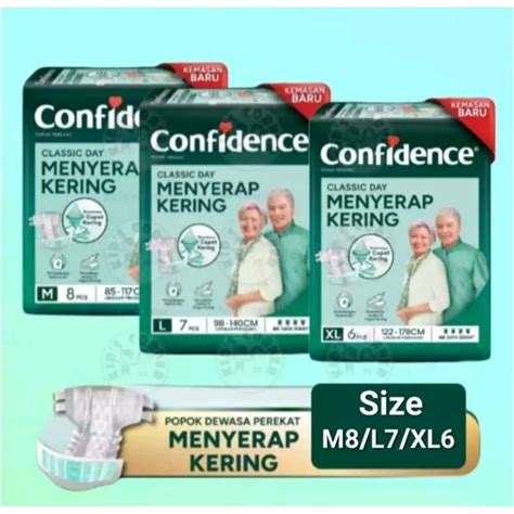 Popok Dewasa Confidence Classic Day Night M L Xl Diapers Dewasa