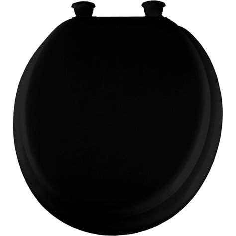 Round Black Soft Toilet Seat, Black - Walmart.com