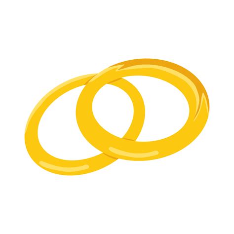 Two Gold Wedding Rings 24831217 PNG