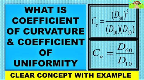 What Is Coefficient Of Curvature And Coefficient Of Uniformity Youtube