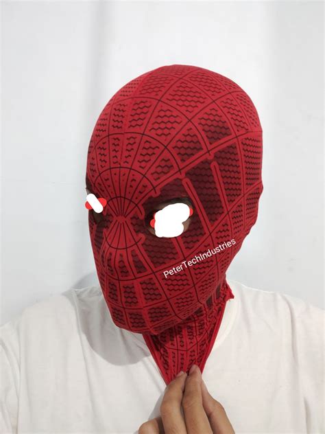 Amazing Spiderman Mask Fabric Lycra Spandex Stretch Etsy