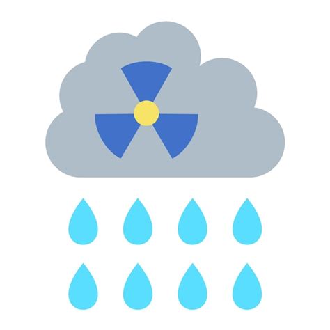 Premium Vector Acid Rain Icon Style