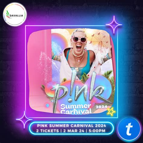 2 Tickets to P!NK’s Summer Carnival 2024 | 2 Mar 24 | 5:00 PM | Optus ...