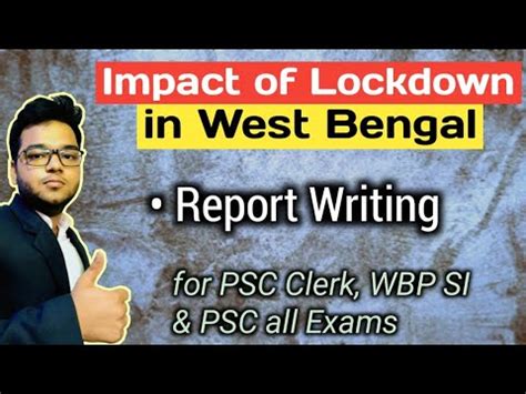 Effect Of Lockdown In West Bengal Passage Report Writing Psc