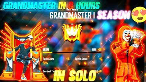 New Season Br Rank Push Top 1 Grandmaster Cs Rank Push Top 1 Grandmaster Live Garena Ff Live