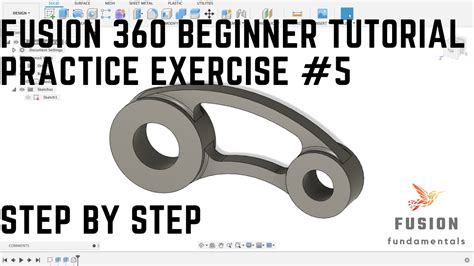 Fusion 360 Beginner Tutorial Practice Exercise 5 Tangent Constraints Youtube