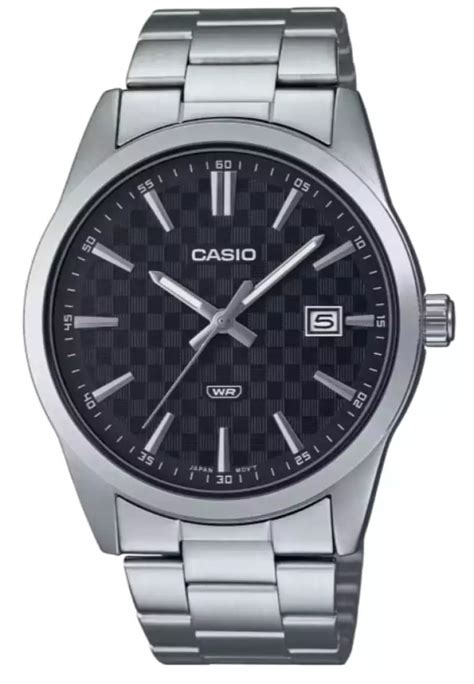 Jual Casio Casio Analog Jam Tangan Pria Strap Rantai Silver Mtp Vd D