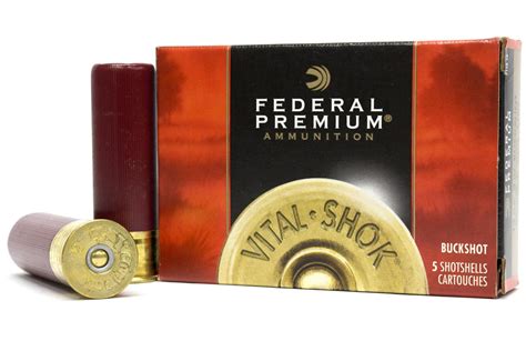 Federal Premium Copper Plated Vital Shok 12 Gauge 00 Buckshot Box Of 5 10 67 Gun Deals