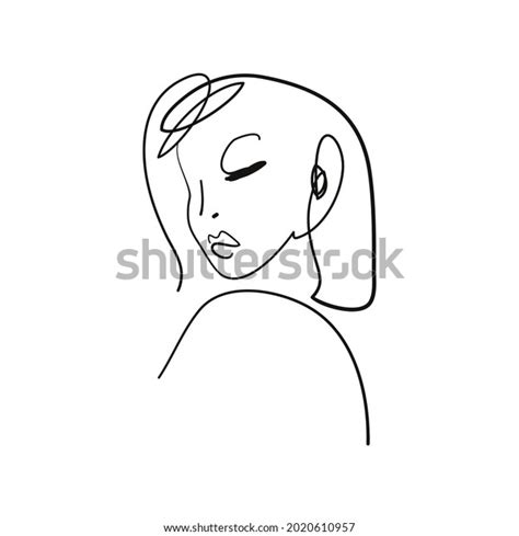 Ink Brush Naked Woman Silhouette Line Stock Vector Royalty Free Shutterstock