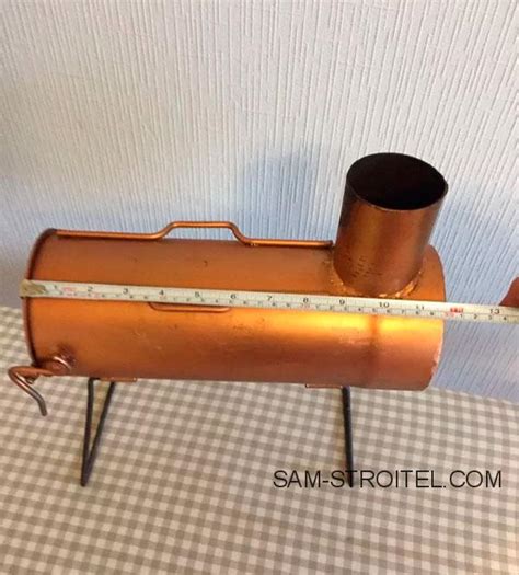 Сделал мини печь на дровах для отопления палатки: фото и описание самоделки