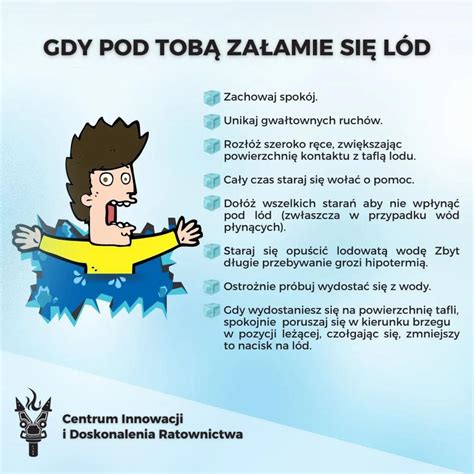 Co robić gdy pod kimś lub pod tobą załamie się lód