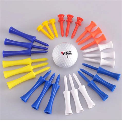 Pgm 100pcs Golf Tees Outdoor Sports Professional Multicolor Plastic