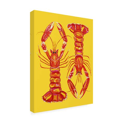 Highland Dunes Langoustines On Yellow By Alice Straker Wayfair