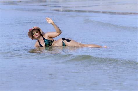 Woman And Bikini With Sunshine On Beach Stock Photo Image Of Kirikhun