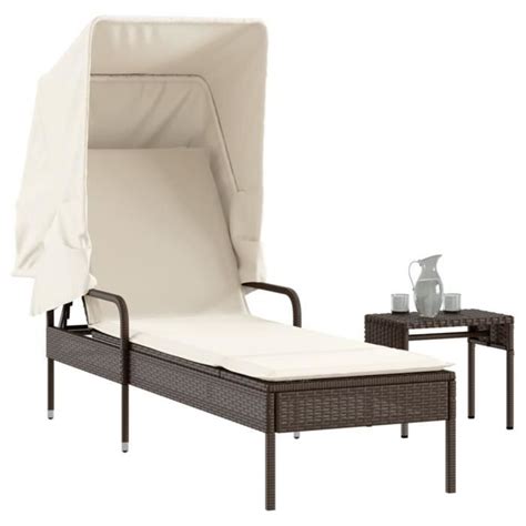 Drfeify Chaise Longue Avec Auvent Et T A1142 Tammy Store Meilleure