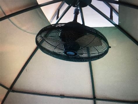 Allen and Roth 20 Inch Portable Outdoor Hanging Gazebo Fan for Wet Loc ...