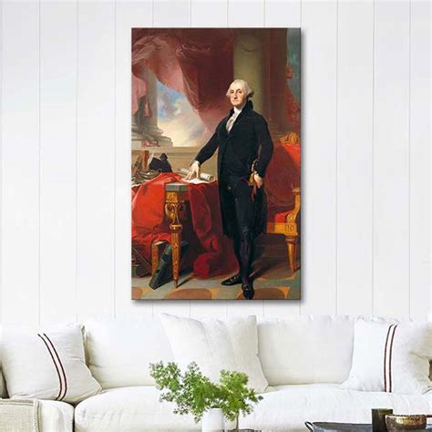 Portrait Of George Washington By Thomas Sully As Art Print Canvastar