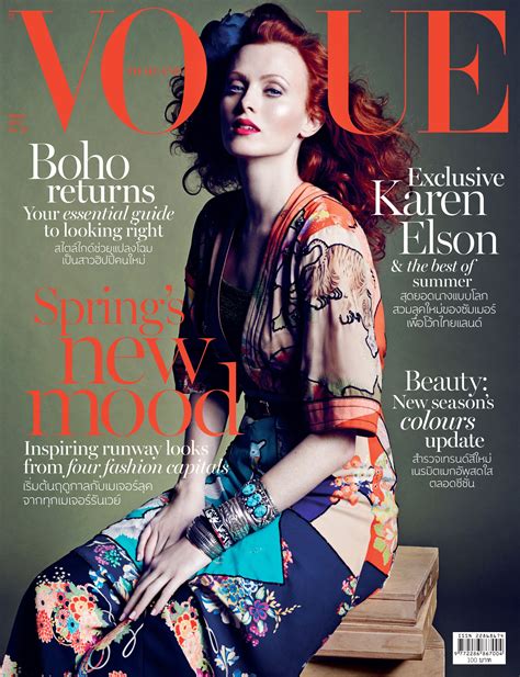 Karen Elson Throughout The Years In Vogue Karen Elson Glamour