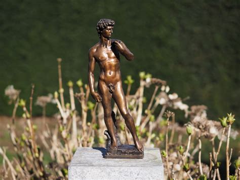 David By Michelangelo Nude Male Bronze Avant Garden Bronzes