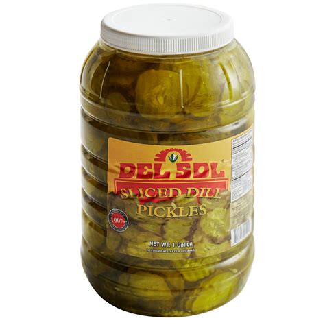 Del Sol Kosher Dill Pickle Chips 1 Gallon