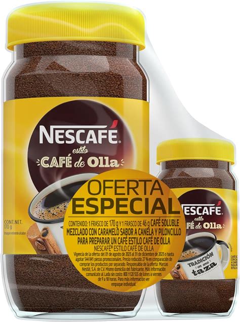 Nescafé Estilo Café De Olla Café Soluble 2 Frascos 170g 46g