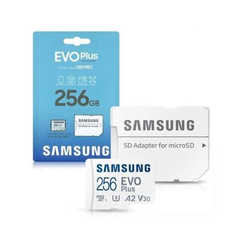 Tarjeta De Memoria Samsung Evo Plus 2021 256Gb Microsd Xc Con Adaptador