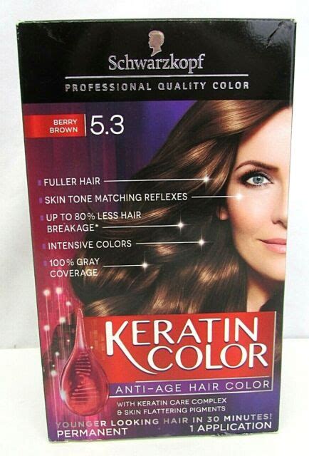 Schwarzkopf Keratin Color Anti Age Permanent Hair Color Cream Berry