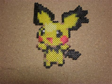 Spiked Ear Pichu By Pikminimon On Deviantart Perler Beads Designs