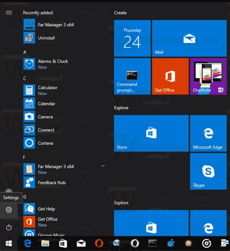 Pin Settings To The Start Menu In Windows 10