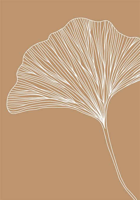 Künstlerische Illustration Nude Ginkgo Europosters