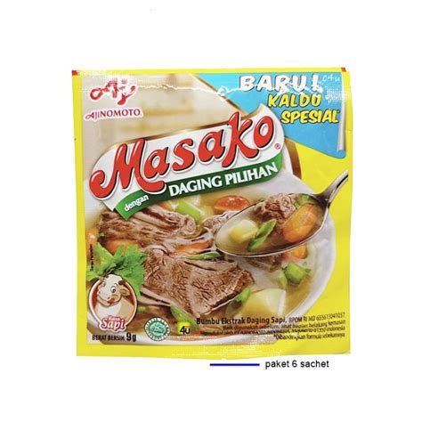 Masako Bubuk Kaldu Sapi 6 Sachet Lazada Indonesia