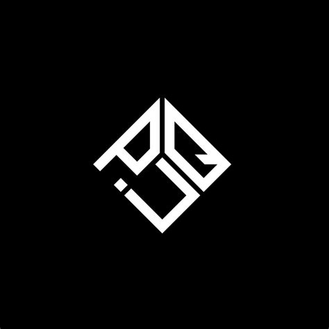 PUQ letter logo design on black background. PUQ creative initials ...